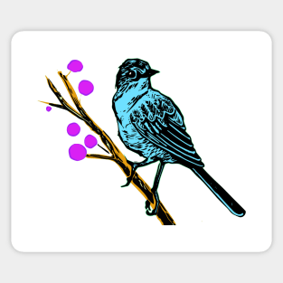 Blue Bird Looking for a Nest Sticker